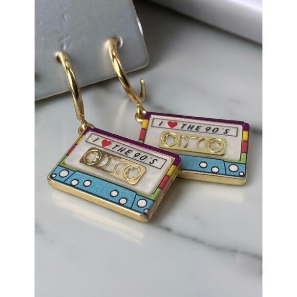 New Sugarfix by Baublebar Straight To Tape Earrings-I Love the 90’s - Picture 5 of 8